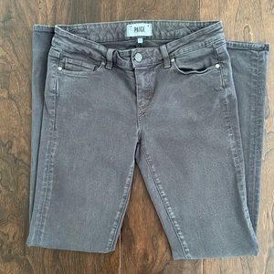 PAIGE Skyline Skinny Jean - size 29 - dark gray